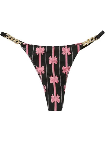 V String Thong Bikini Rhinestone Belt 