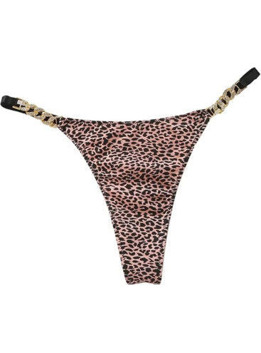 V String Thong Bikini Rhinestone Belt 